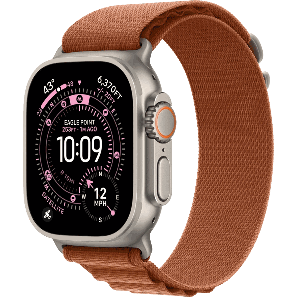 Apple Watch Ultra 3 Natural Alpine Loop Terra Cotta
