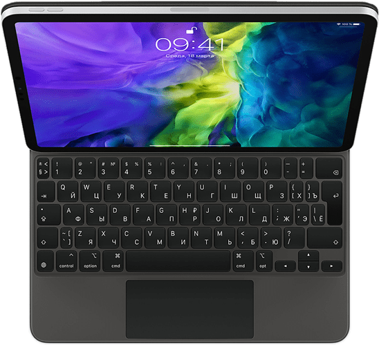 Клавиатура Magic Keyboard для iPad Pro 11 дюймов (2‑го поколения), русская раскладка