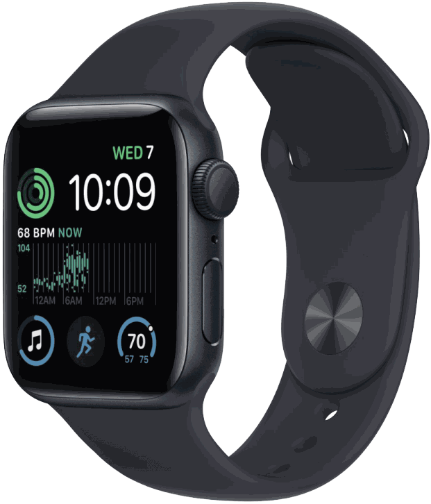 Apple Watch SE 2022 40mm Midnight Sport Band