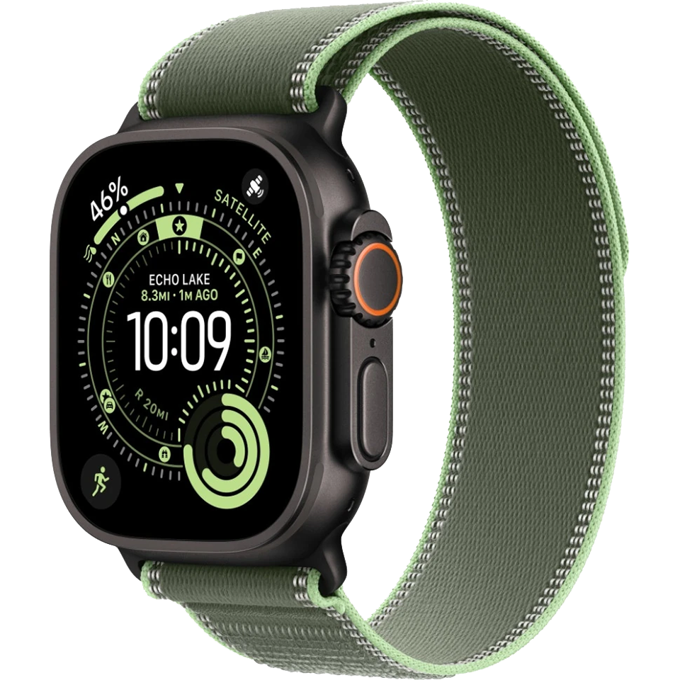 Apple Watch Ultra 3 Black Trail Loop Green/Neon